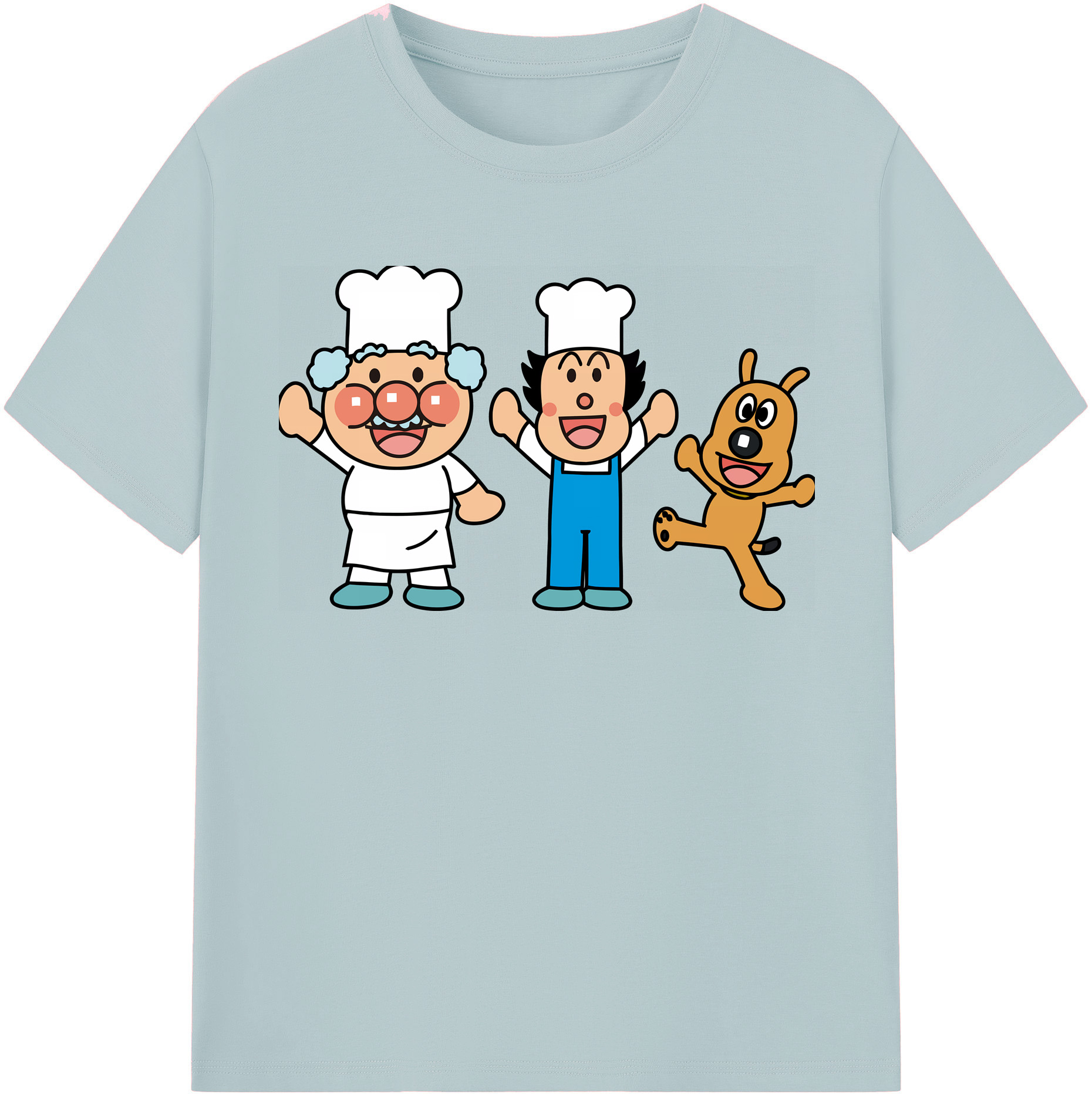 （画像用） アンパンマン Anpanman 綿100％半袖Tシャツ（フロントプリント）